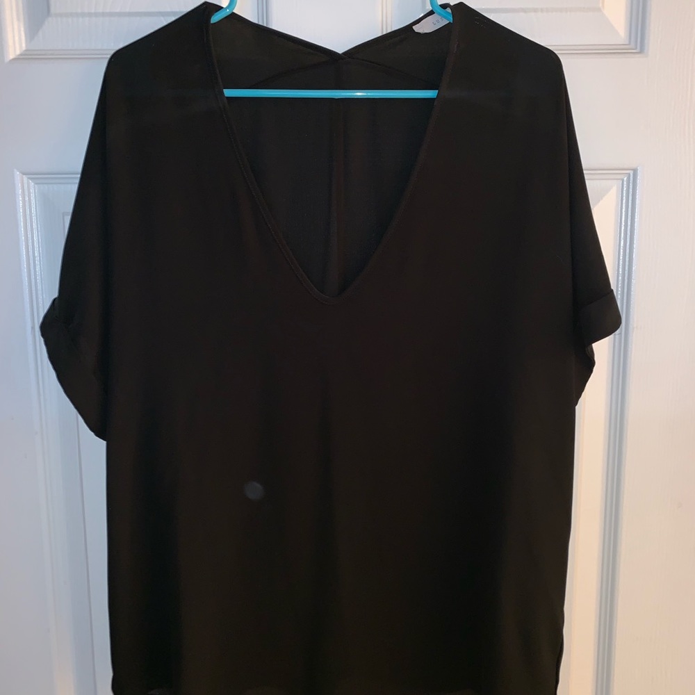 Lush Black Blouse
